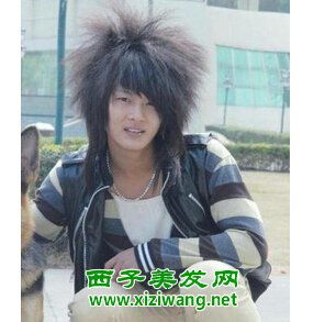  男生爆炸头发型图片绝对另类个性
