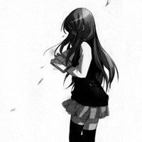  微信头像黑色系女生伤感微信头像图片大全