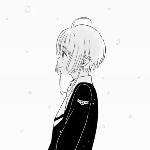  快手清晰头像情侣动漫黑白系列快手超火的黑白手绘情侣图片