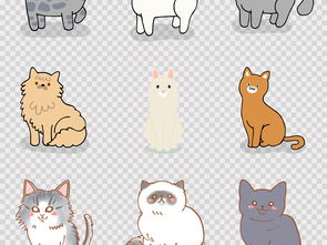  可爱卡通猫手绘小猫咪卡通动物海报png素材图片模板下载6.34mb其他大全生活工作