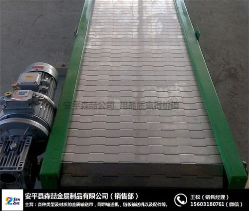  不锈钢乙字型传送带森喆不锈钢网链电话海鲜清洗冷冻线输送带