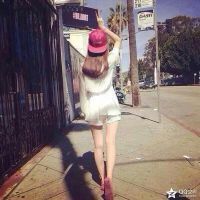  一直在你身后韩系女生唯美背影图片