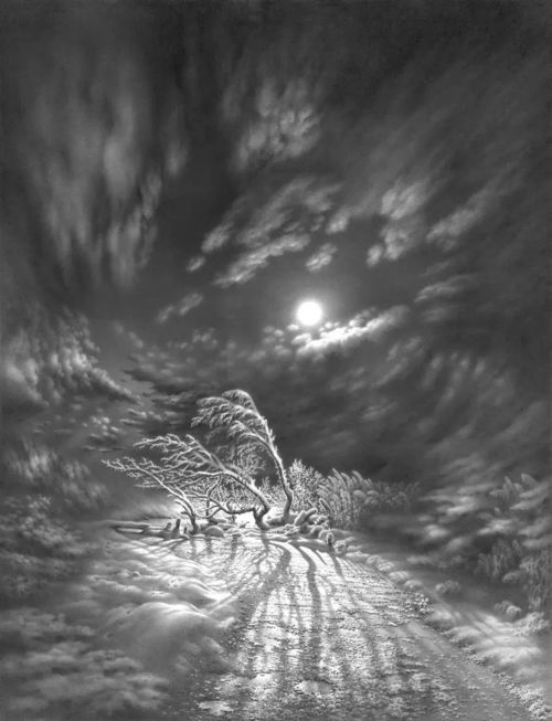  终于下雪了这位74岁老人耗时61年画出的雪景你一定要看
