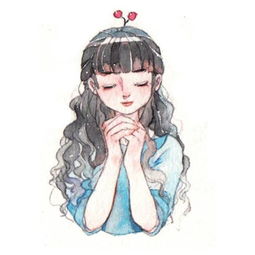  阳光清新手绘女生头像最新2018我想要的不是喜欢而是偏爱