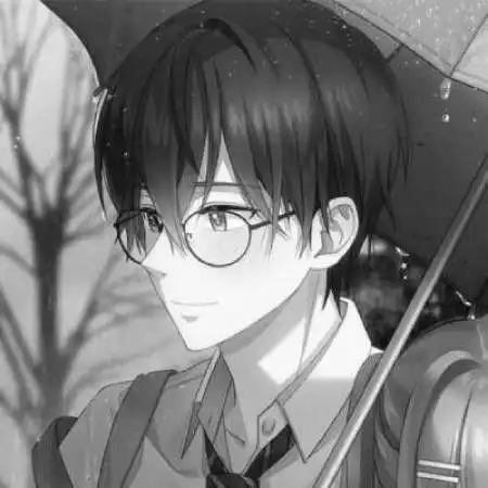  黑白动漫情侣头像思念无声爱你真心