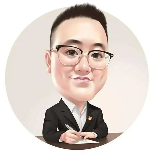  适合中年大叔的卡通大头漫画头像,幽默立体,卡通形象