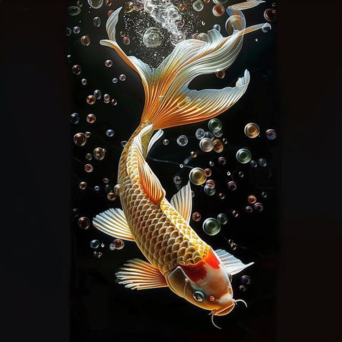  手机头像,好运锦鲤在,好运连连来