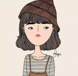  泰国插画师kapi的作品集,时尚复古文艺风女孩,总有一个是你