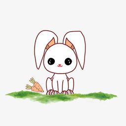  手绘卡通免扣兔子图片素材其他格式下载动漫人物大全