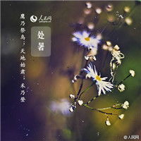  带有处暑的风景唯美头像处暑满地黄
