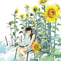  水彩插画图片小清新简单水彩插画图片