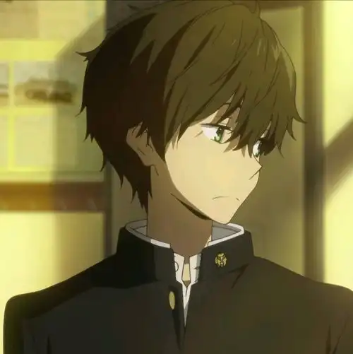  冰菓动漫头像情侣折木奉太郎千反田爱瑠第一集自截