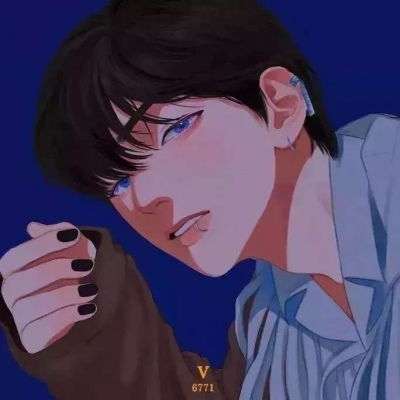  唐崎夜雨二次元帅气男生头像