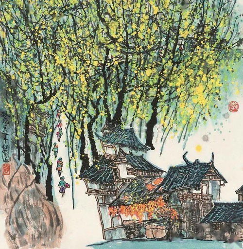  他的山水画尽得李可染真传,隐隐有青出于蓝而胜于蓝之势
