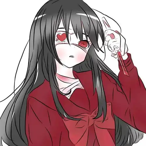  暗黑系女生头像属于我自己的悲伤,与你无关