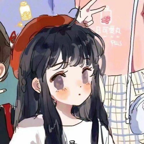 可爱漫画图片头像闺蜜