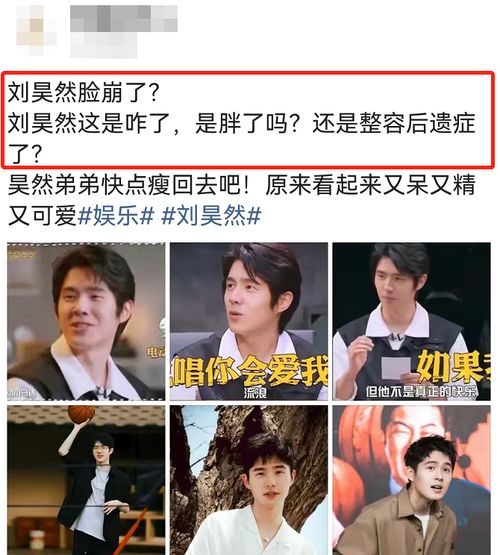  刘昊然近照大变样,脸部浮肿已无少年感,身材发福撞脸杜海涛