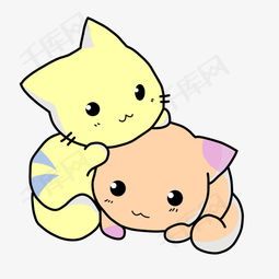  彩绘小猫素材图片免费下载高清png千库网图片编号9305771