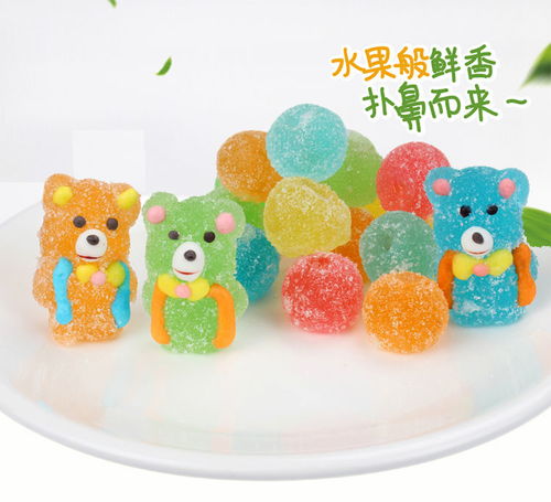  创意30支儿童卡通棒棒糖小熊果汁软糖小孩水果味qq糖糖果休闲零食