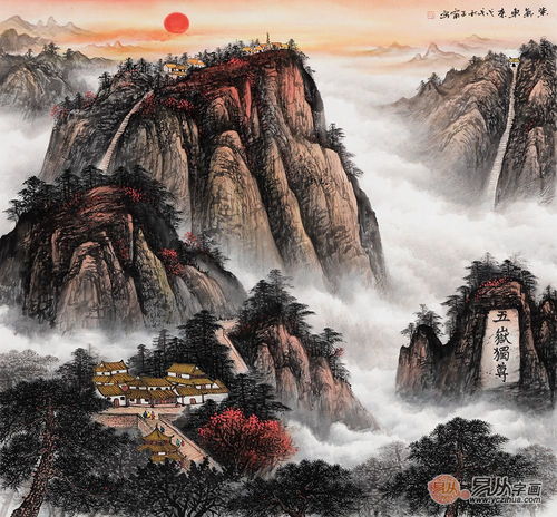 微信头像山水画图片斗方