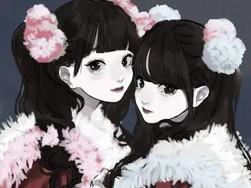 头像女丧系照片插画壁纸