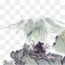  免费下载水墨山水画图片大全千库网png