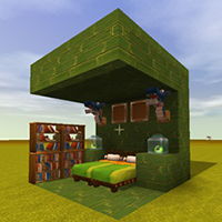  迷你世界滑动生存小屋怎么做
