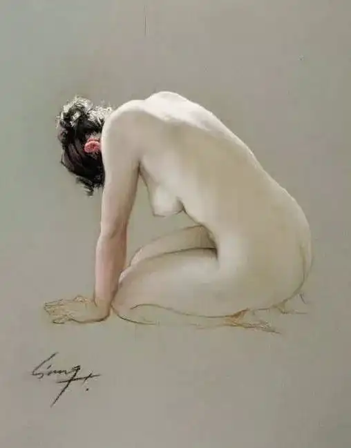  女人体油画100张