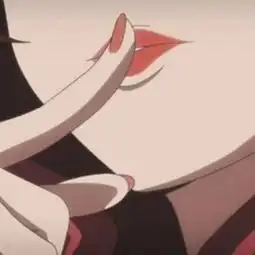  动漫女头高冷红唇霸气冷酷超拽高冷半脸动漫女生头像