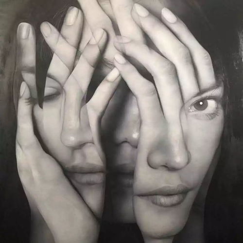  视觉错位超写实油画作品,绘画风格独特