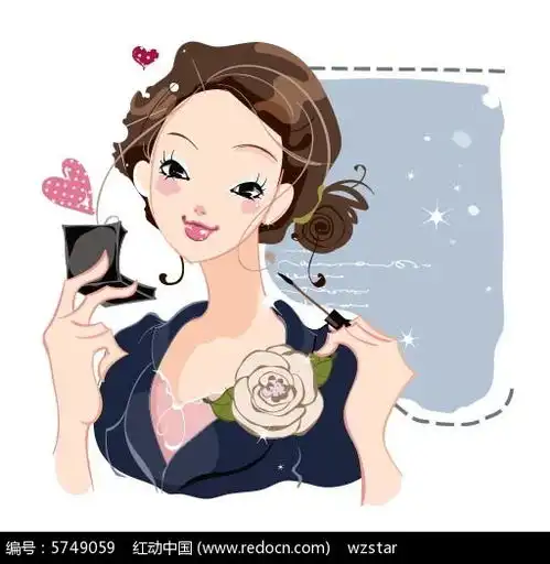  画睫毛的女人彩绘背景素材eps免费下载红动网