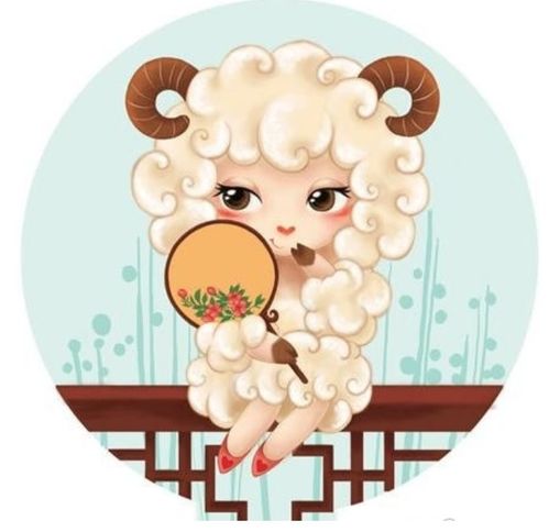 属羊女微信头像旺财
