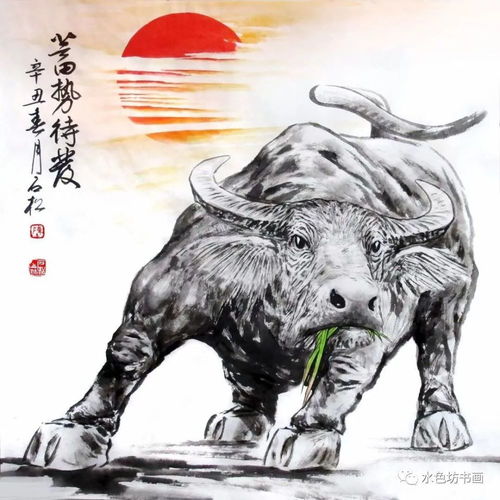  2021送你一组牛画,祝大家牛气冲天,牛扭转乾坤