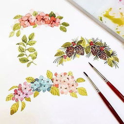  素材小清新文艺画风手账素材