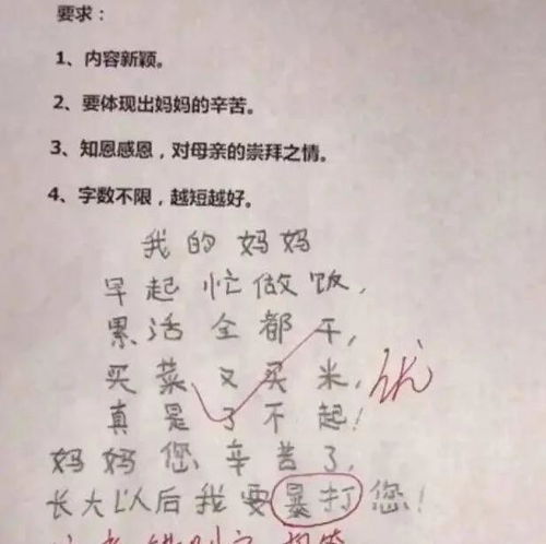  小学生满分9字作文走红,老师想扣分却下不了手,父母也无奈