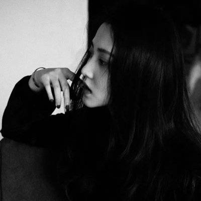  堆糖黑白御姐女头成熟御姐专用黑白头像