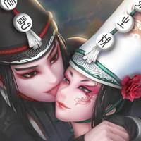  黑白无常头像闺蜜一对黑白无常的头像一对两张