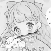  闺蜜头像黑色系列动漫微信头像图片大全