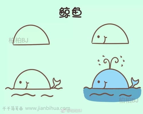  用半圆画出各种动物简笔画