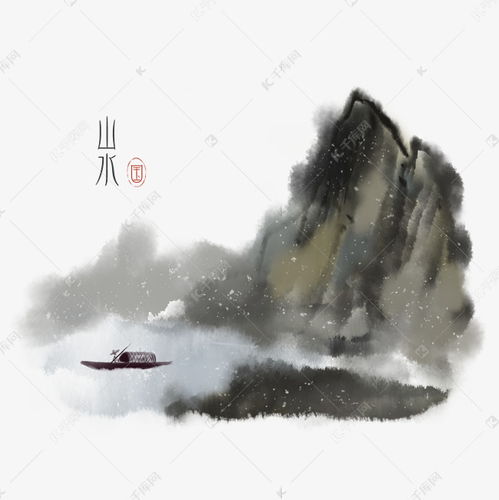  国画水墨古风山水素材图片免费下载千库网