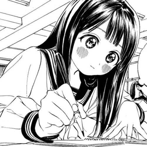 御姐专用黑白头像漫画石