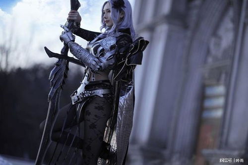  游戏黑色沙漠黑暗骑士cosplay,谁能拒绝一个高跟黑丝御姐呢