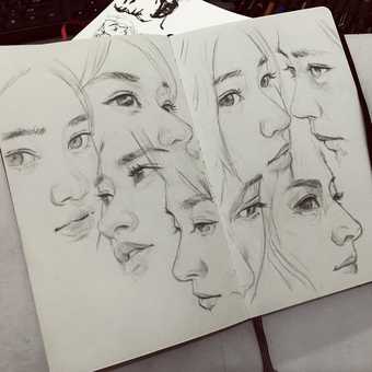  叁伍画室的相册清爽的少女素描dikatoolkit