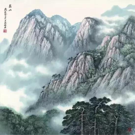  诗意境界风采妙然谈李德福先生的青绿山水作品