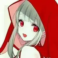  红色衣服卡通头像卡通女生传红衣服的头像