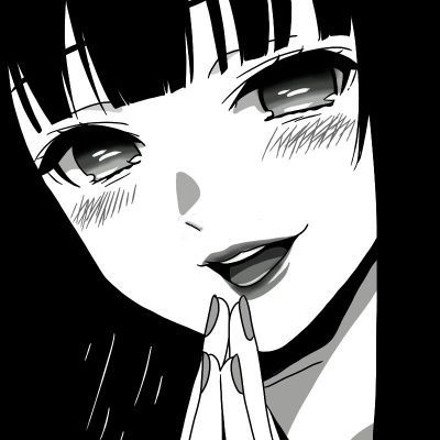  念七黑白动漫女生成熟魅力头像