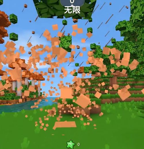  迷你世界萌新进阶冒险大神,红杉木块捡到手软,野牛也能犁地