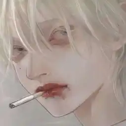  霸气丧女生二次元头像冷酷忧伤漫画头像女