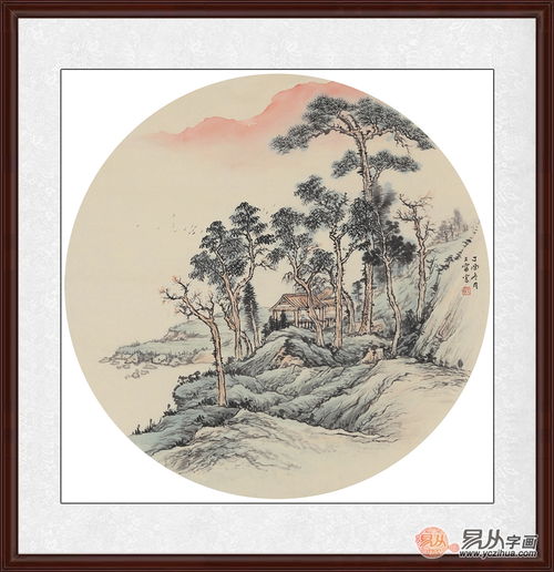  餐厅装饰画怎么挂好看精美的小品山水画才是点睛之笔