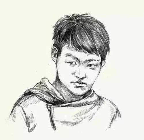  速写人物头部画不好,想高分很难啊